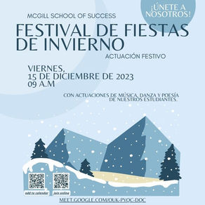Viernes 15 de diciembre - Festival de Fiestas de Invierno - 9 a.m.