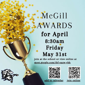 Fri May 31 - Leadership Awards for April - 8:30am