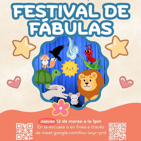 Jueves 12 de marzo - Festival de Fábulas - 1pm