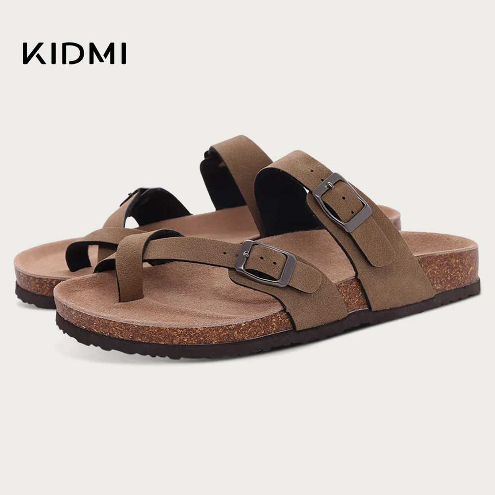 Kidmi New Fashion Women's Sandals Summer Cork Clogs Sandals Classic Women Mules