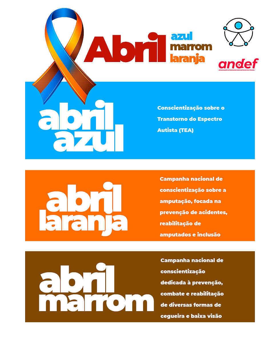 Abril é um mês marcado pela conscientização e inclusão