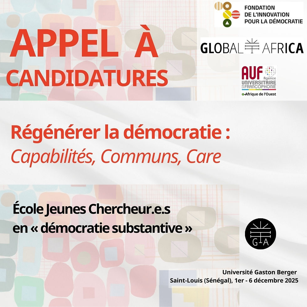 APPEL À CANDIDATURES — École Jeunes Chercheur·e·s 