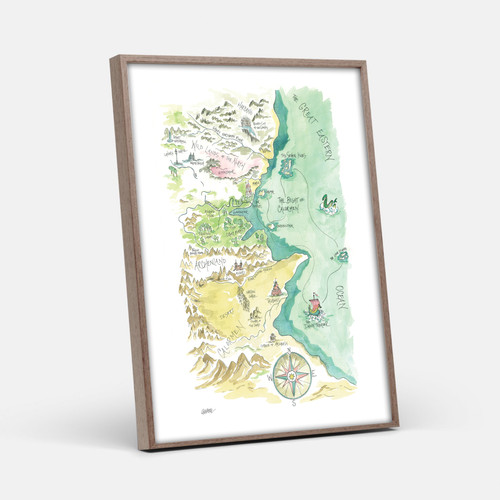 Pevensie Adventure Story Map" Print | ElizabethWade Studio