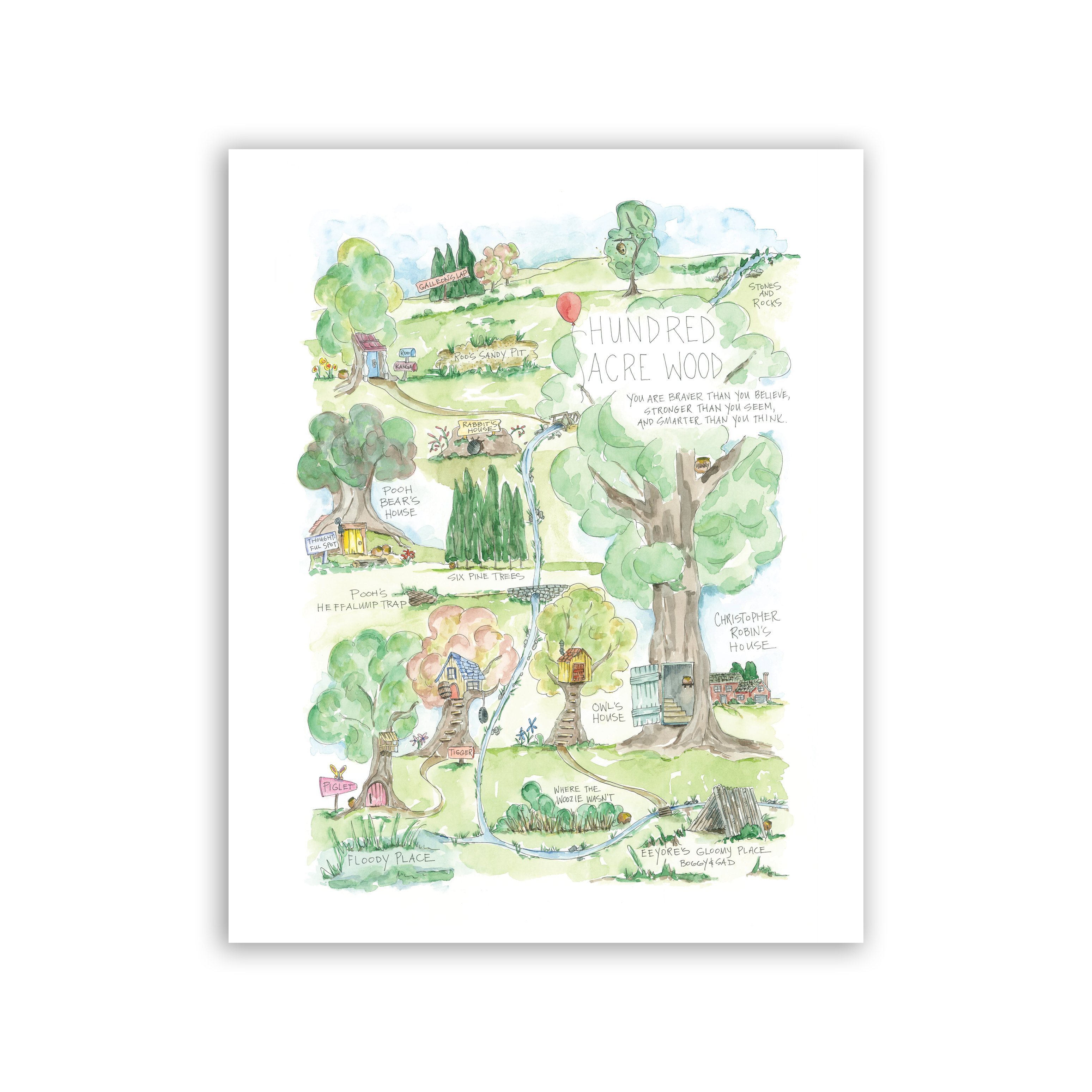 photo Printable Winnie The Pooh Map pooh s hundred acre wood story map print elizabethwade studio