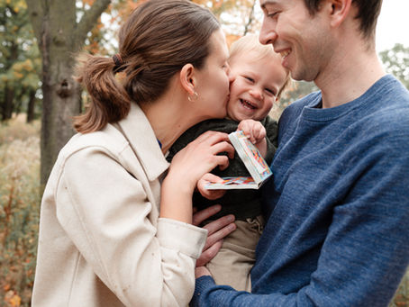 High Park Family Photos toddler genuinely giggling