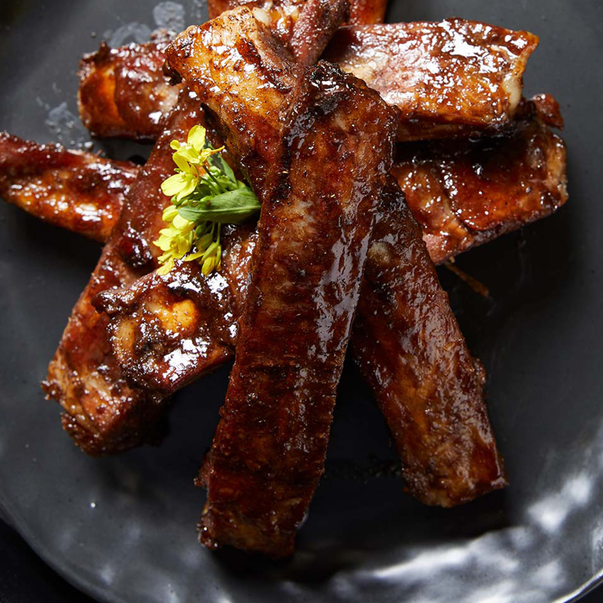 Arranged Food and Objects