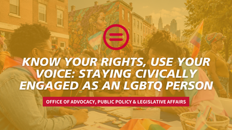 Know Your Rights, Use Your Voice: Staying Civically Engaged as an LGBTQ Person