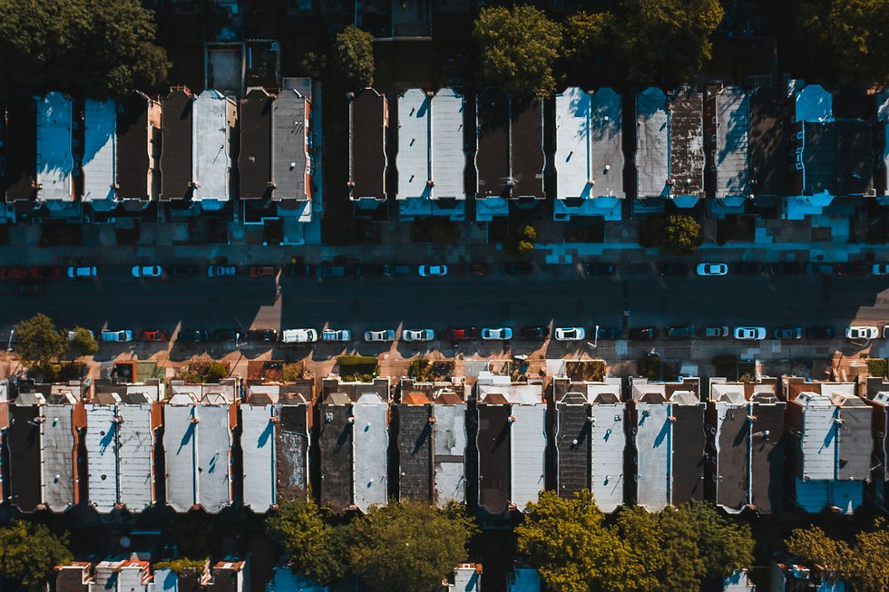 A Philadelphia rowhome neighborhood