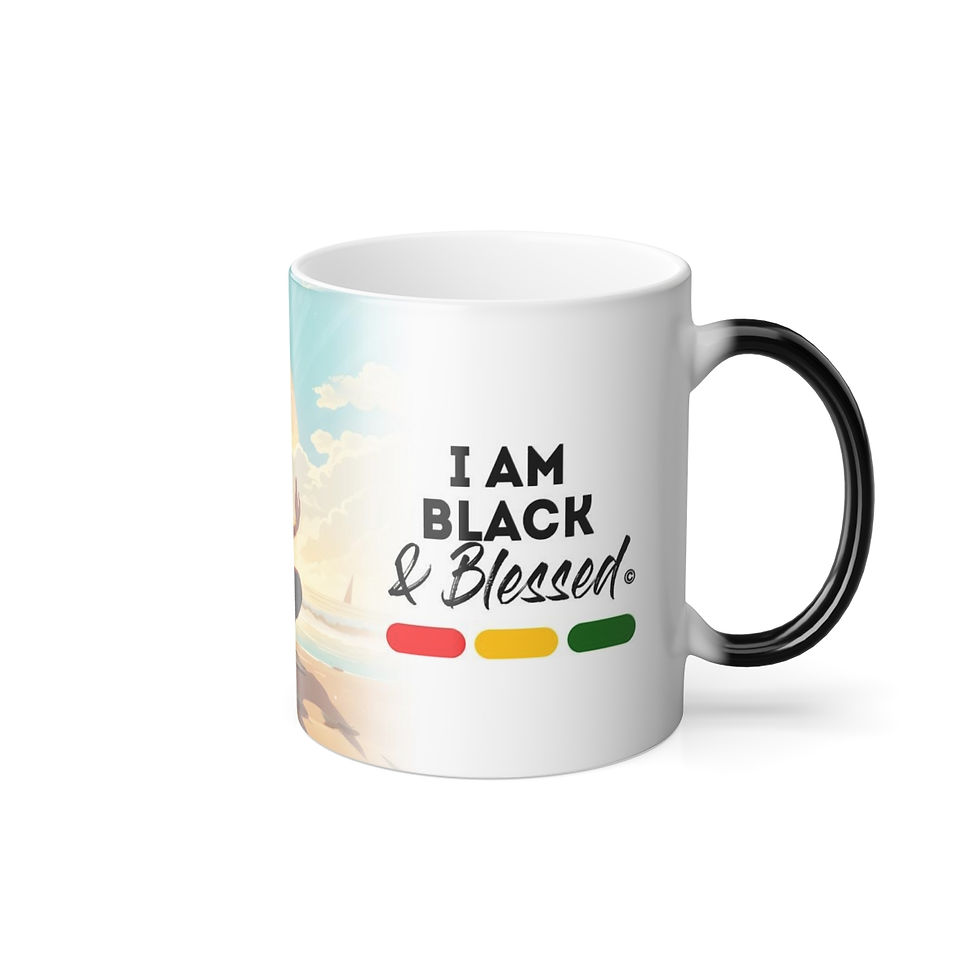Thumbnail: Black & Blessed Mug v2, 11oz