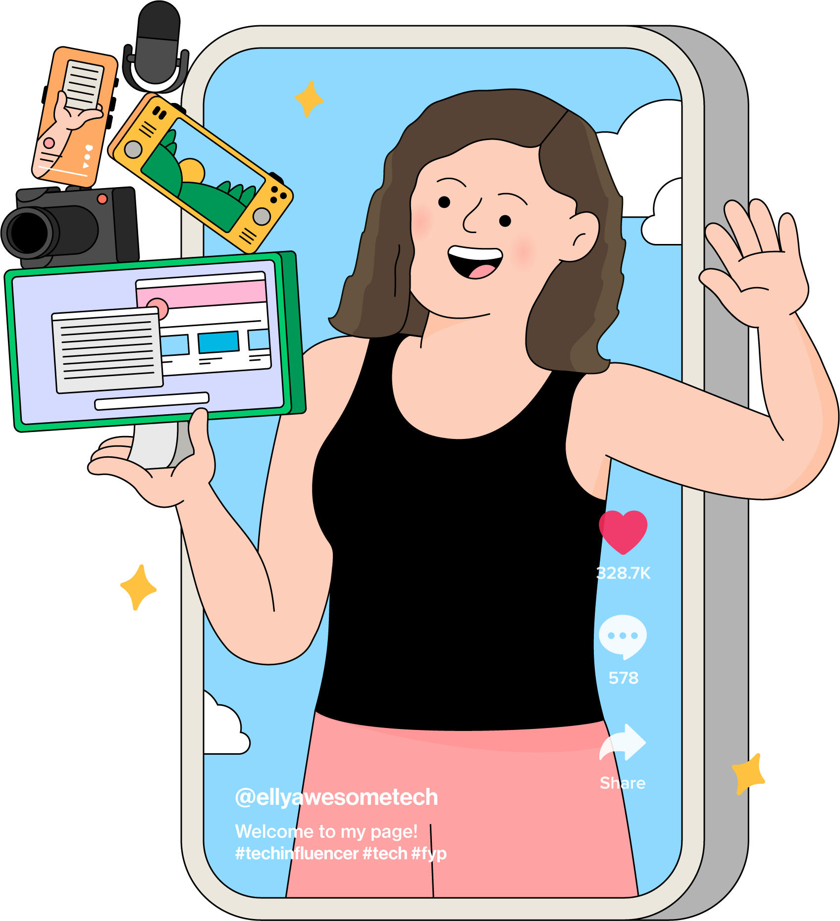 Elly Awesome Tech Content Creator