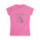 Thumbnail: Rose, text, black background. - Women's Softstyle Tee