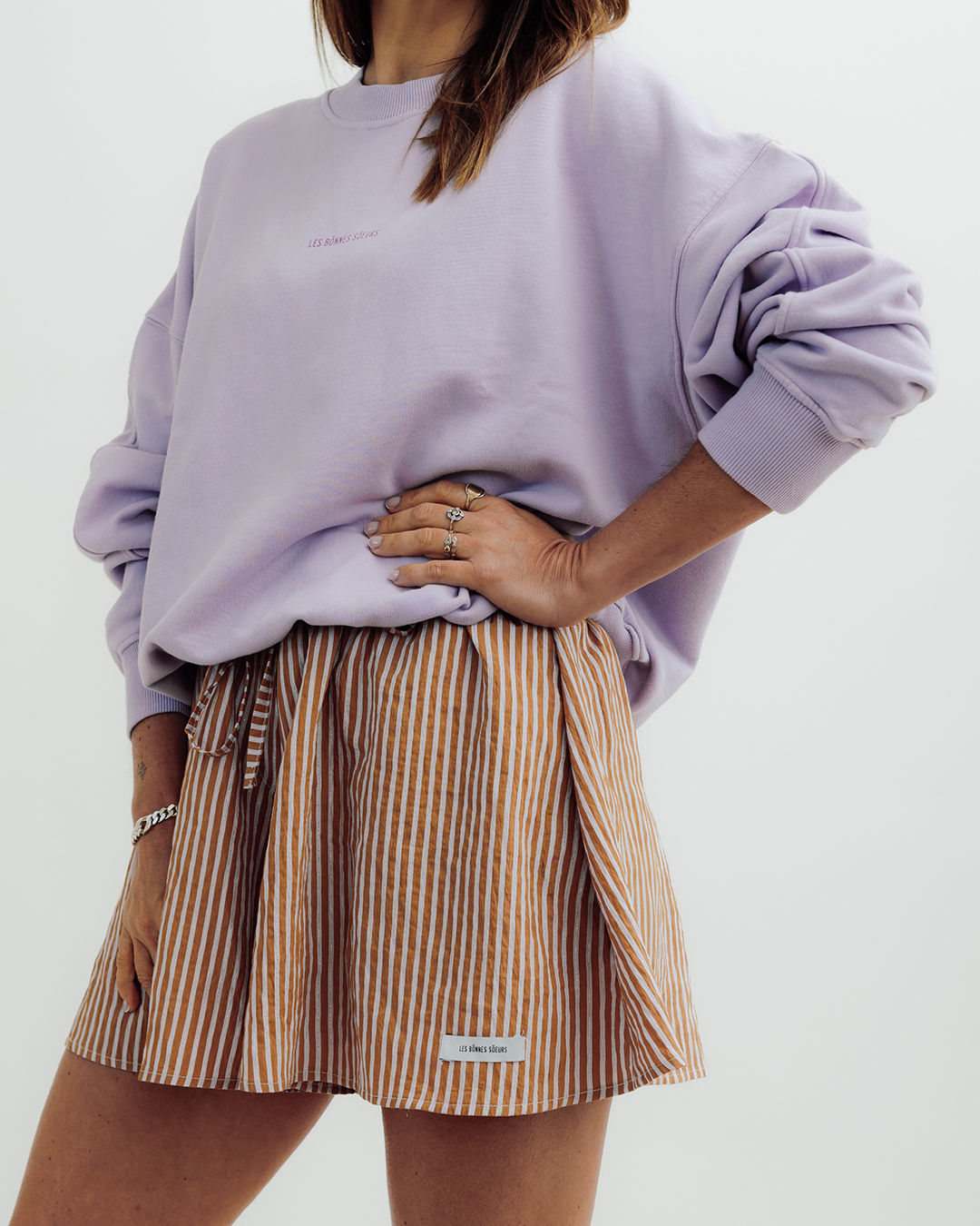 Short " LOU " lilas