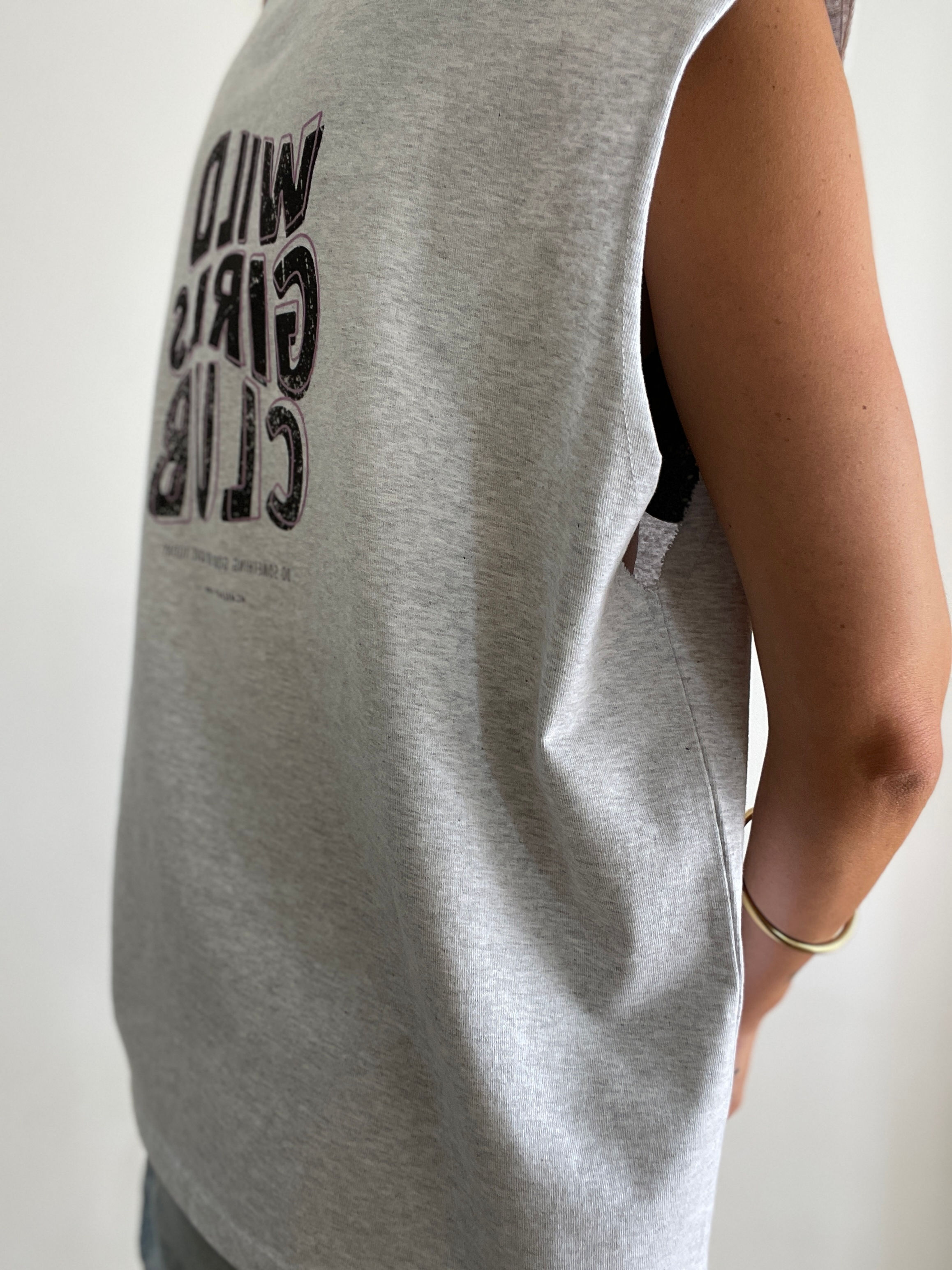 Tee shirt " STAN " gris chiné clair