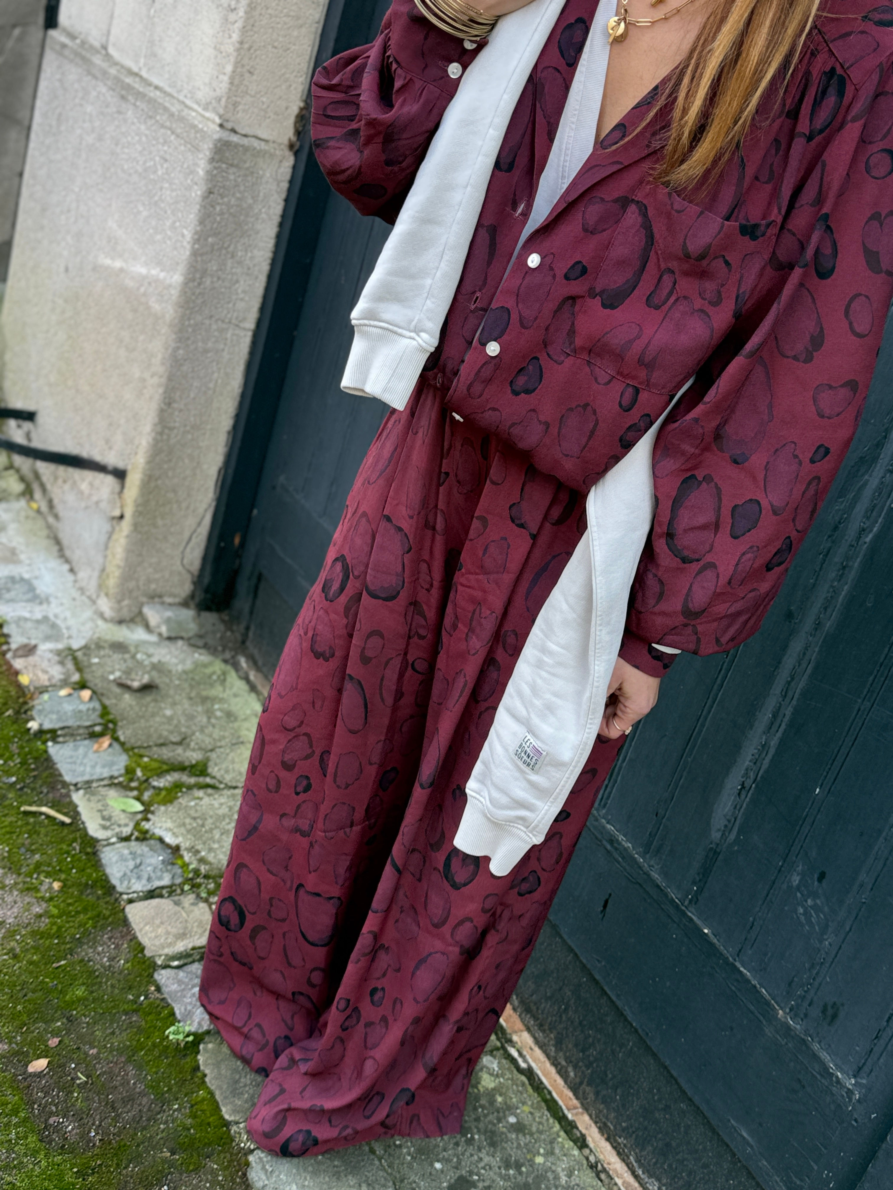 Pantalon " ELLIE " burgundy