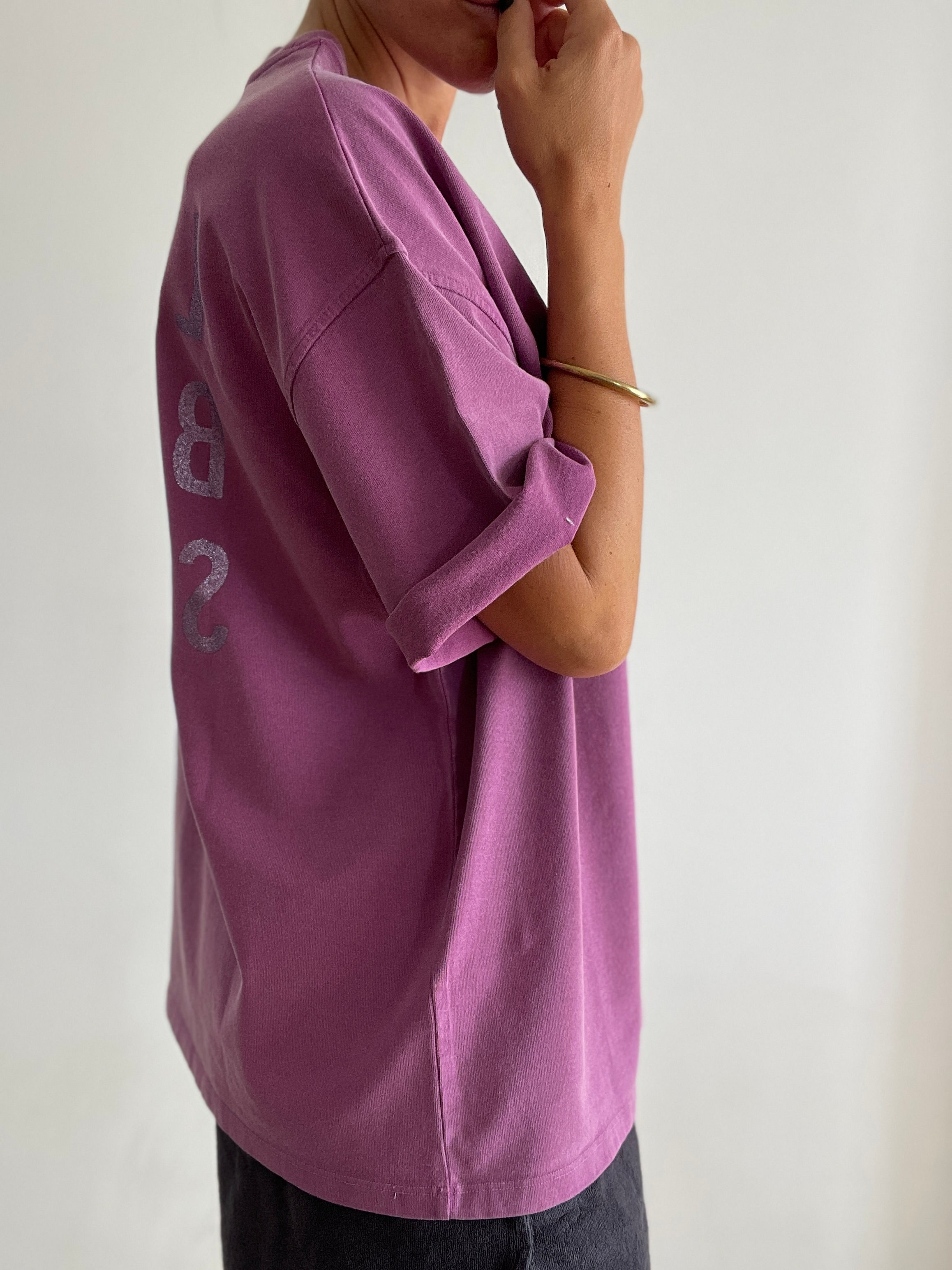 Tee shirt " BASILE " violet