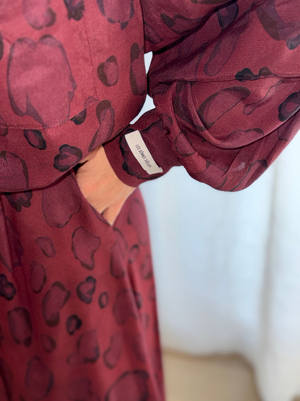 Thumbnail: Jupe " BETTY " burgundy