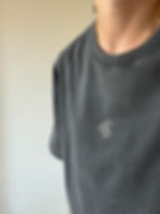 Thumbnail: Tee shirt " BASILE " noir délavé
