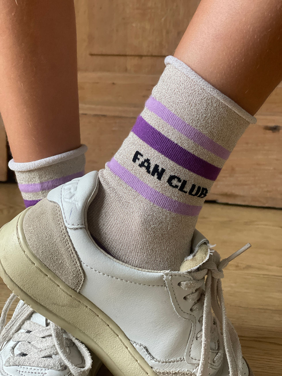 Miniature : Chaussettes kids roulottées " FAN CLUB "