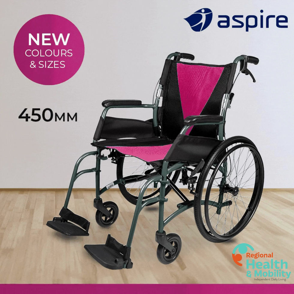 Thumbnail: Aspire Vida Folding Manual Wheelchair - Self Propelled
