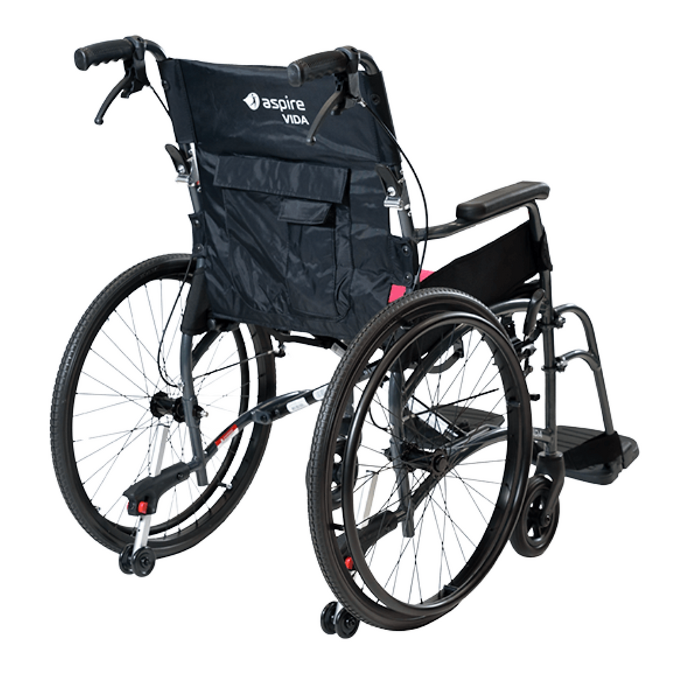 Thumbnail: Aspire Vida Folding Manual Wheelchair - Self Propelled