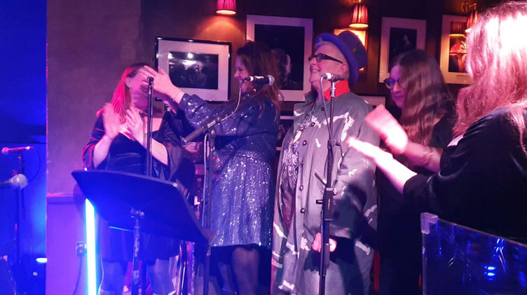 Jenny Lynne Sessions at Ronnie Scott's with Sarah Jane Morris and band Jan 2022  03.JPG