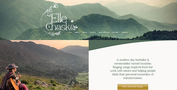 Elle Chaska website creation by creative source digital services
