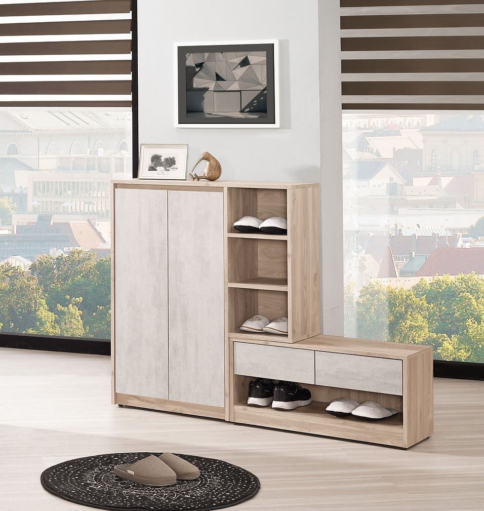 納維斯4.6尺多功能鞋櫃