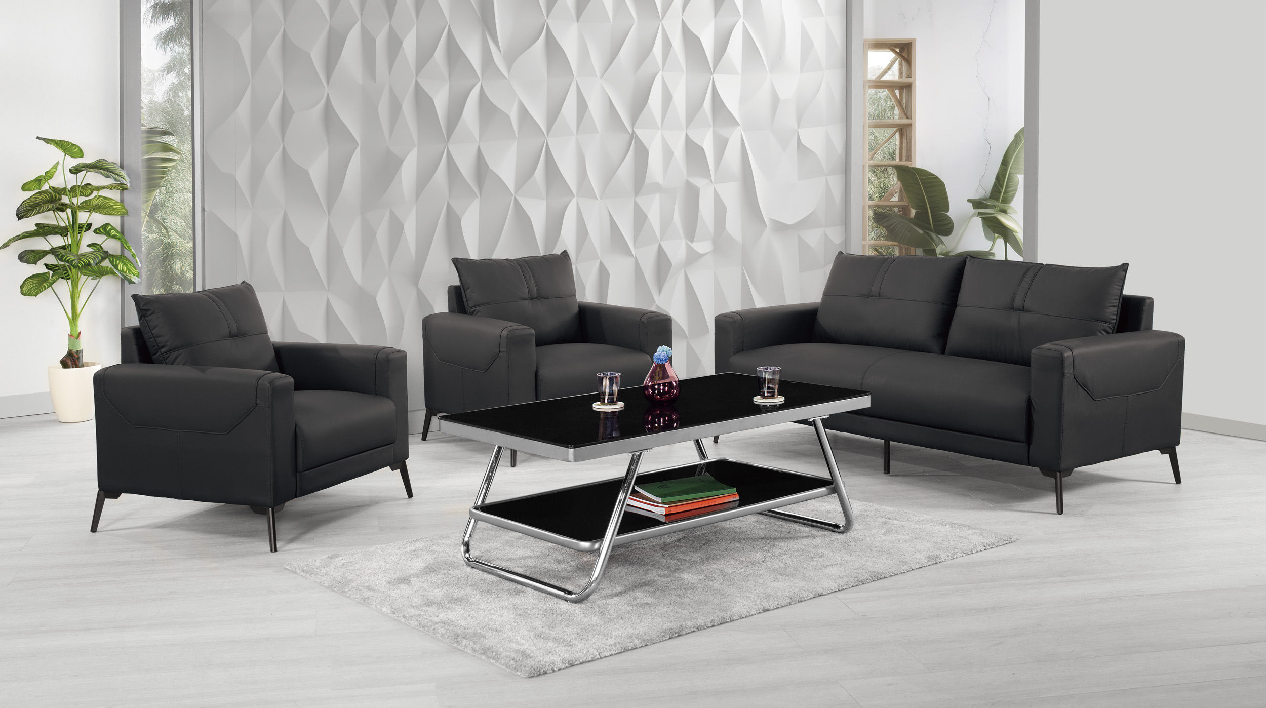 海發玻璃大茶几