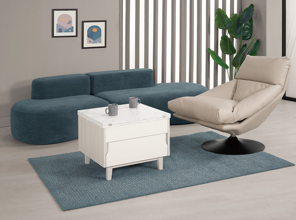 娜迪亞2尺仿石面多功能茶几