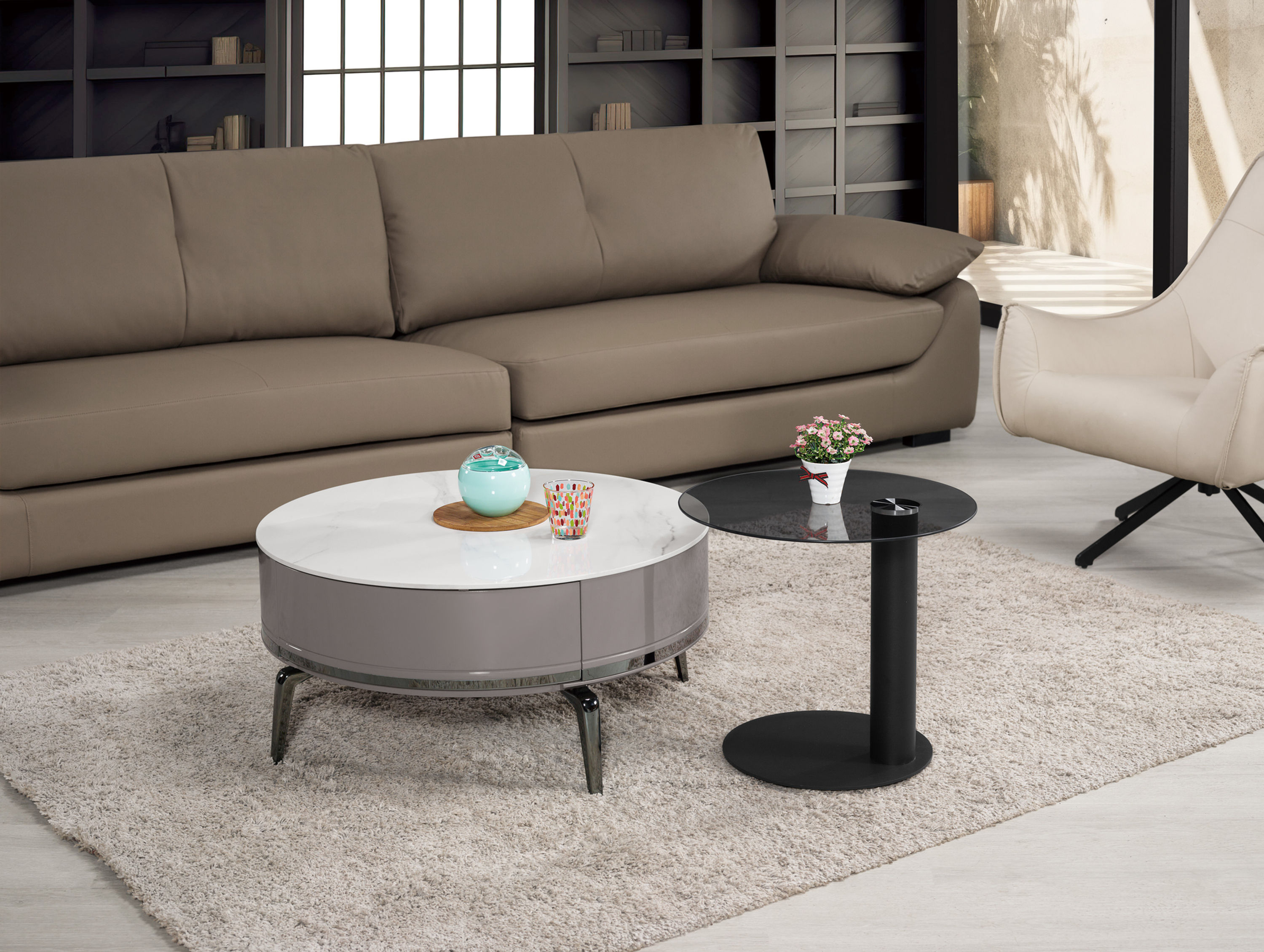 保羅組合岩板茶几(全組)