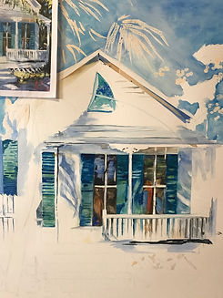 Painting worked on during private lesson