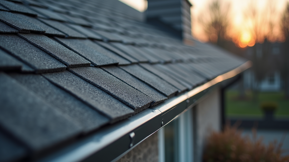 Eye-level view of a well-maintained roof showcasing quality craftsmanship
