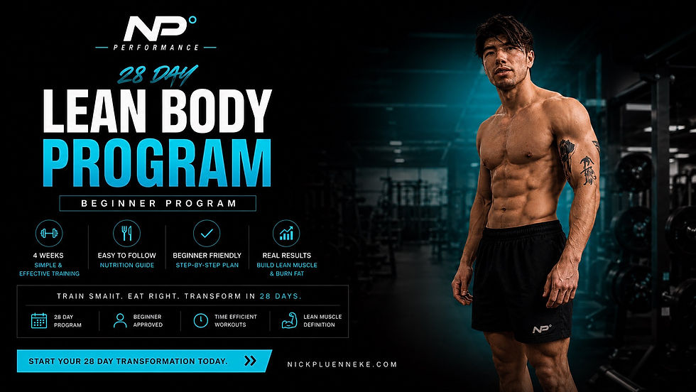 28 Day Lean Body Program from Nick Pluenneke