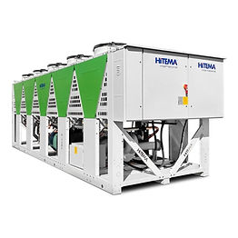 Chiller industrial de gran capacidad Hitema series DTS, ISV y NOVA con compresores semiherméticos tipo Screw o Tornillo.