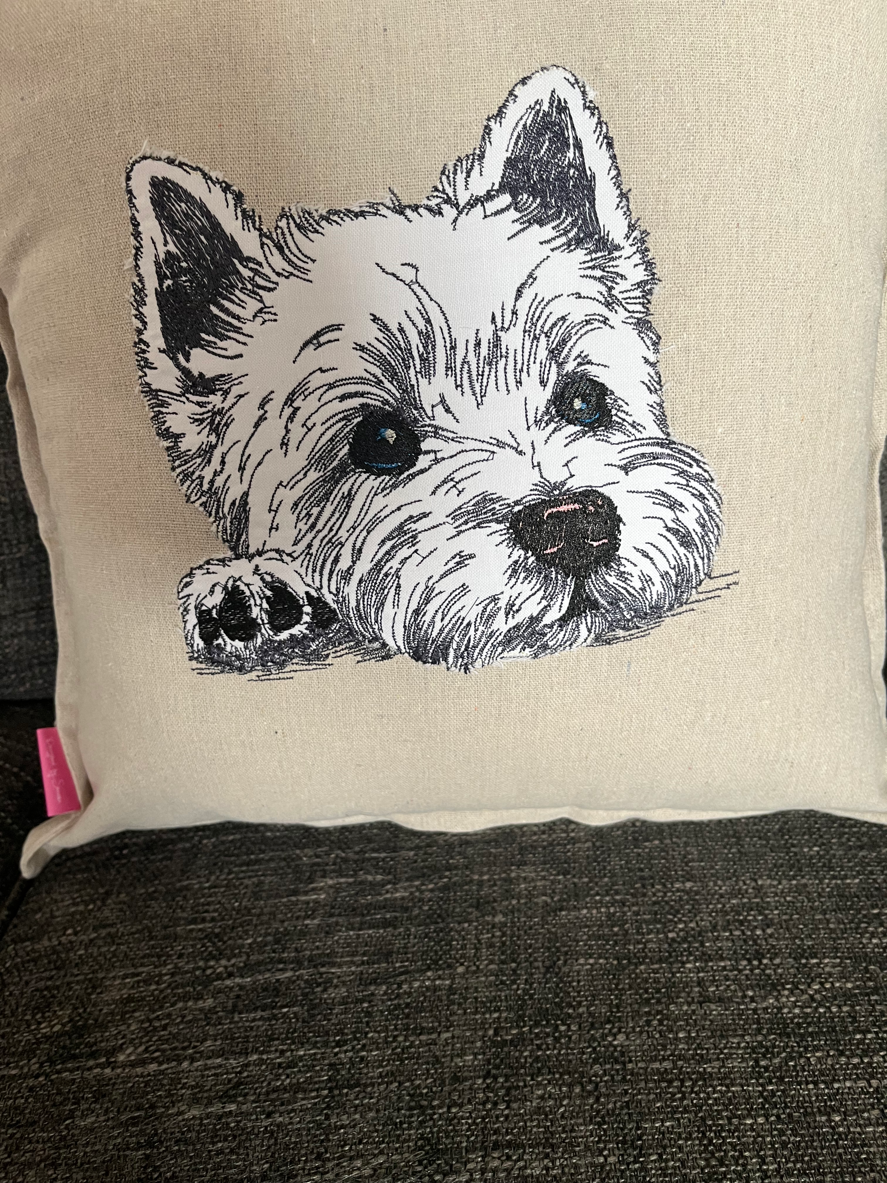 Embroidered Dog breed cushions