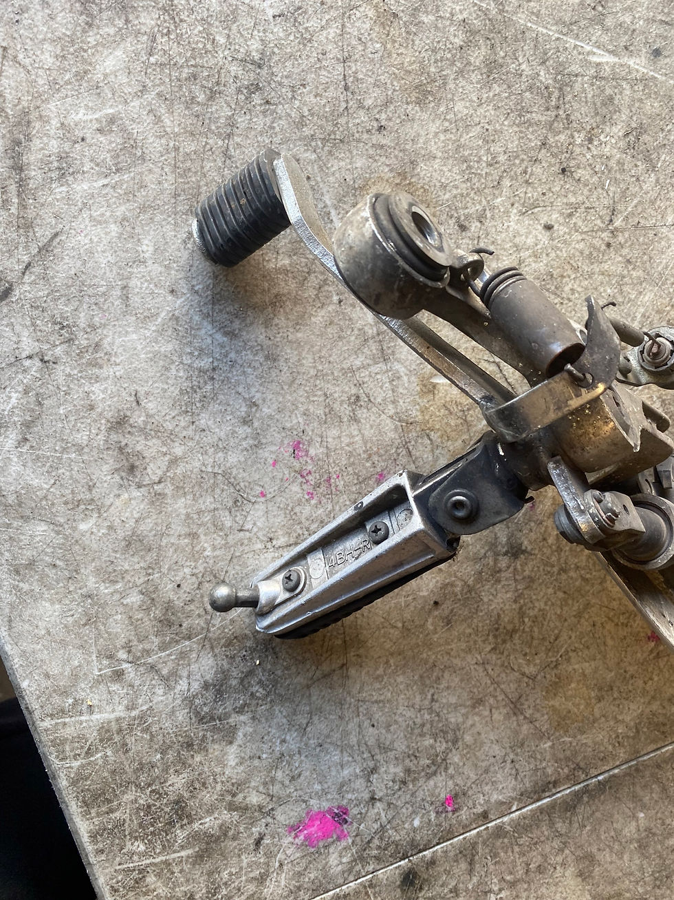 Thumbnail: YAMAHA FZ6 COMPLETE LEFT HAND FOOTPEG BRACKET