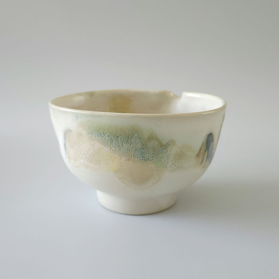 Thumbnail: Spouted Matcha Bowl Garden Whispers Collection 24