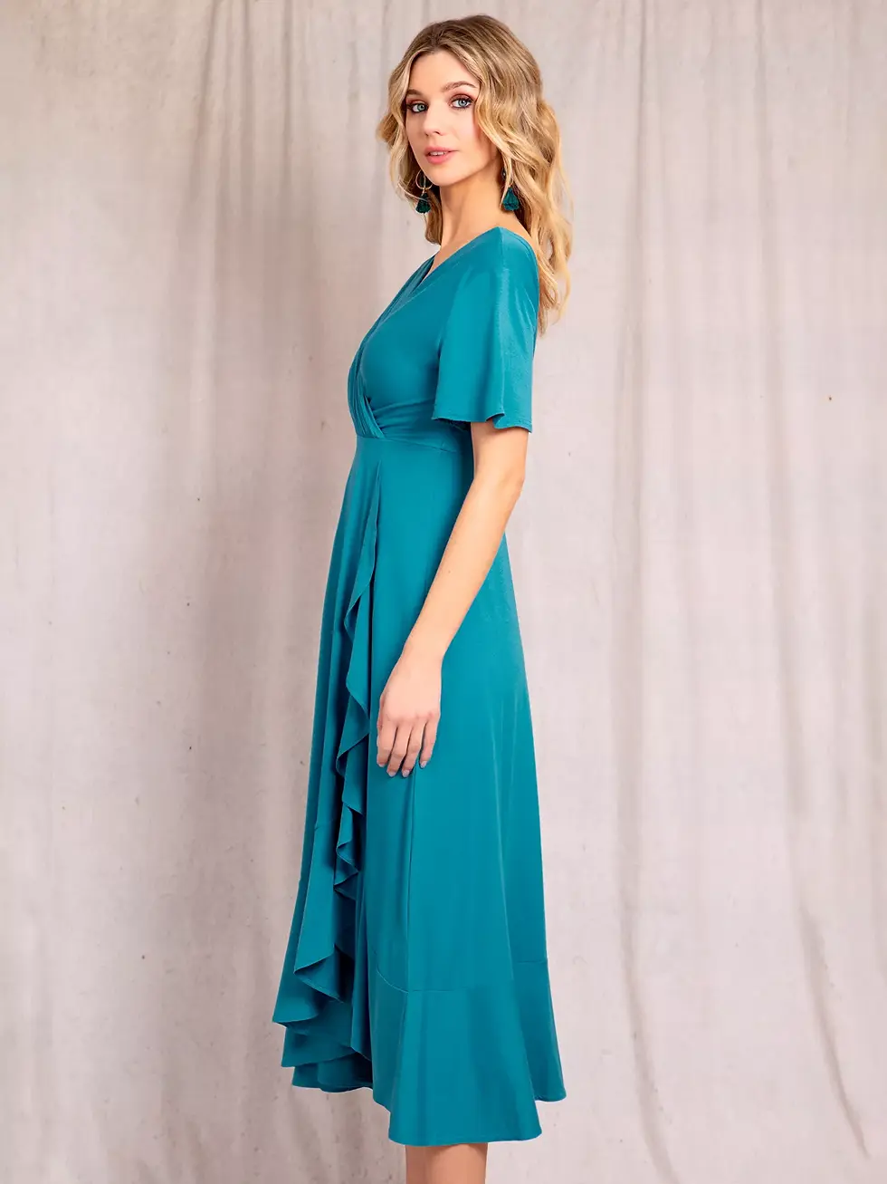 Thumbnail: Waterfall Dress - Celestial Blue