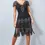 Thumbnail: Alluring Amelia Black Flapper Dress