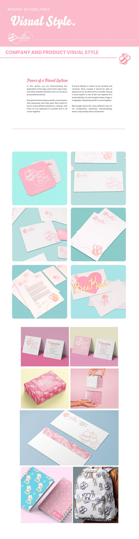 Busy Bee Stationery - Brand Visual System