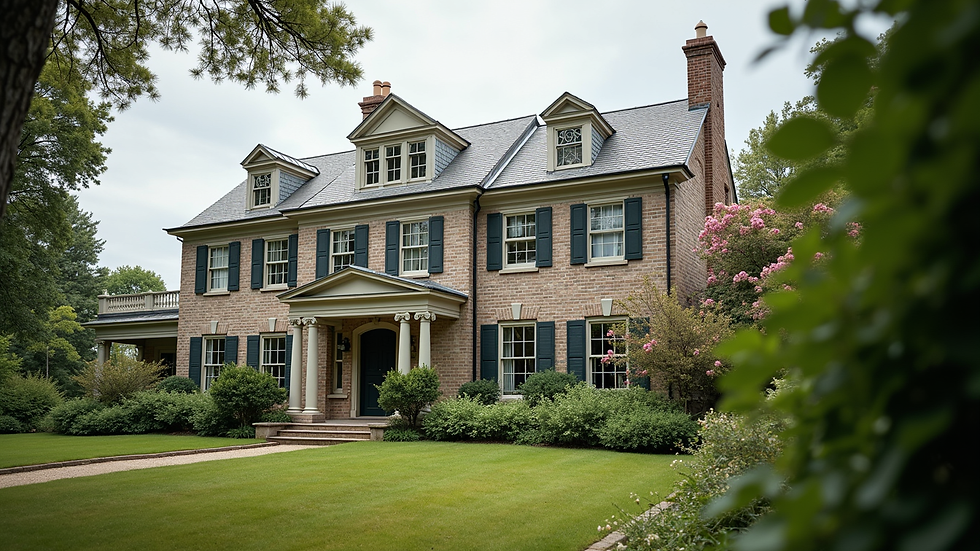 Close-up view of Newport's historic mansion exterior with detailed architecture