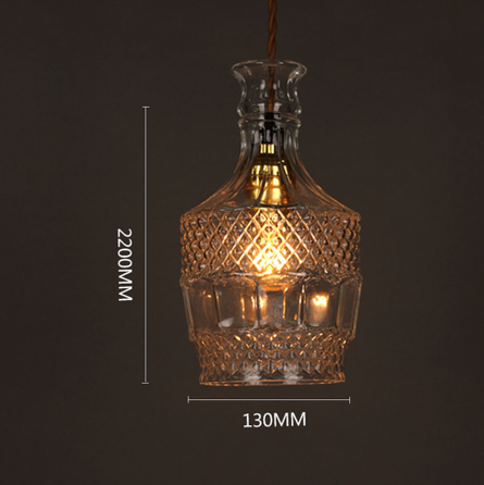Thumbnail: Vintage Lee Broom Glass Decanter Replica Light