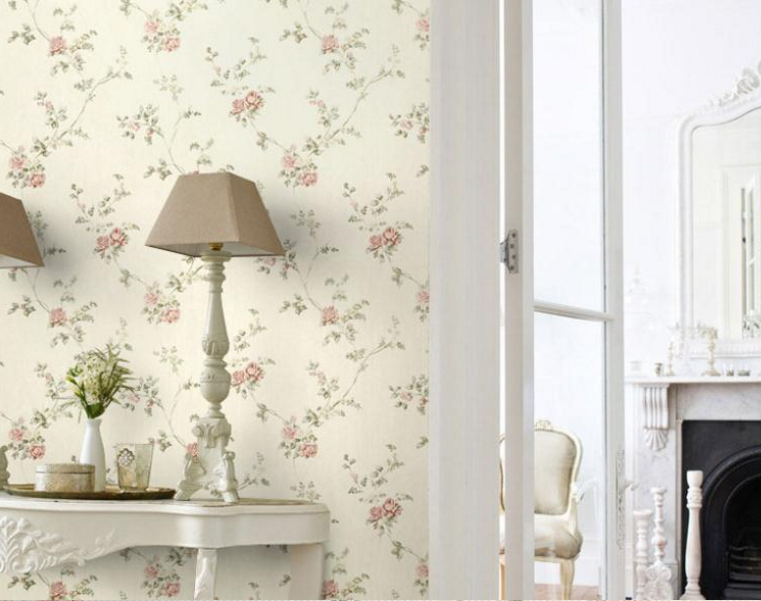 Thumbnail: Floral Shabby chic wallpaper