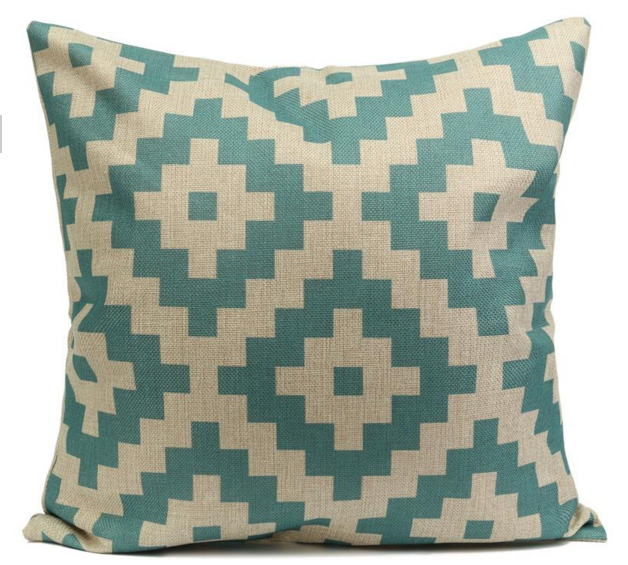 Thumbnail: Turquoise Pattern Pillow Case