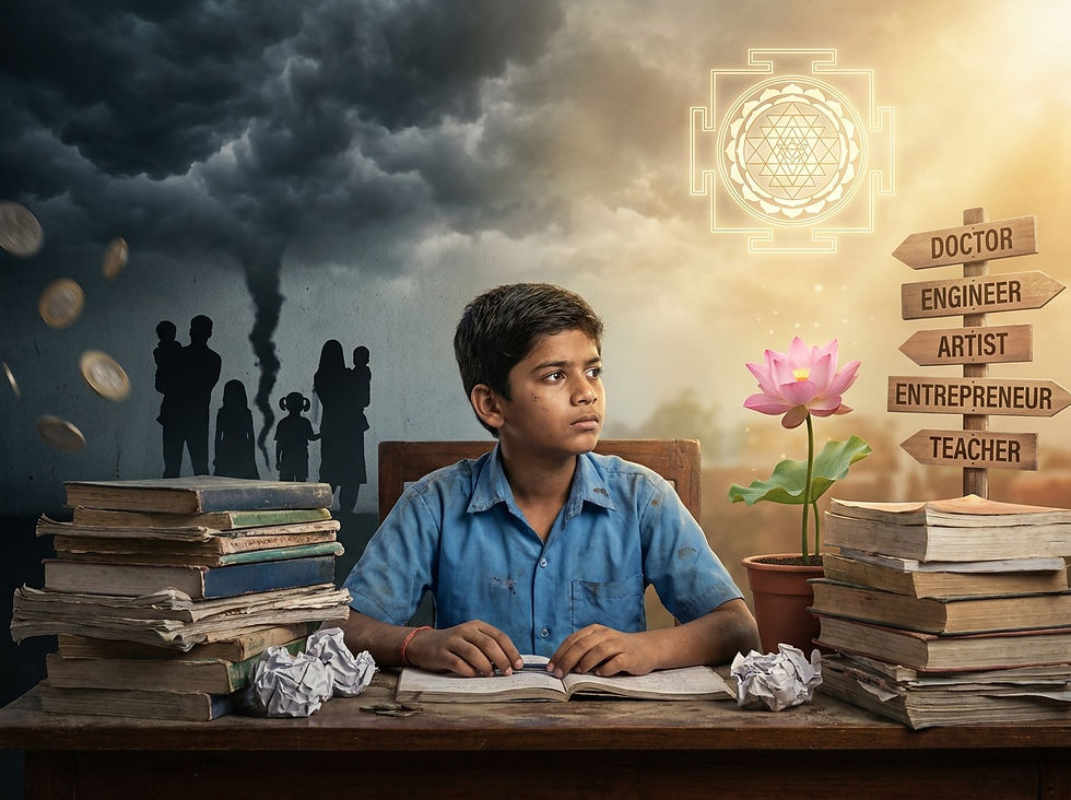 NEET / IIT-JEE ಪರೀಕ್ಷಾ ಯುದ್ಧಭೂಮಿ: ಮಾನಸಿಕ ಬಿಕ್ಕಟ್ಟು, ಅಷ್ಟ ದೌರ್ಭಾಗ್ಯಗಳು, ಮತ್ತು ಜ್ಯೋತಿಷ-ತಾಂತ್ರಿಕ ದೃಷ್ಟಿಕೋನ