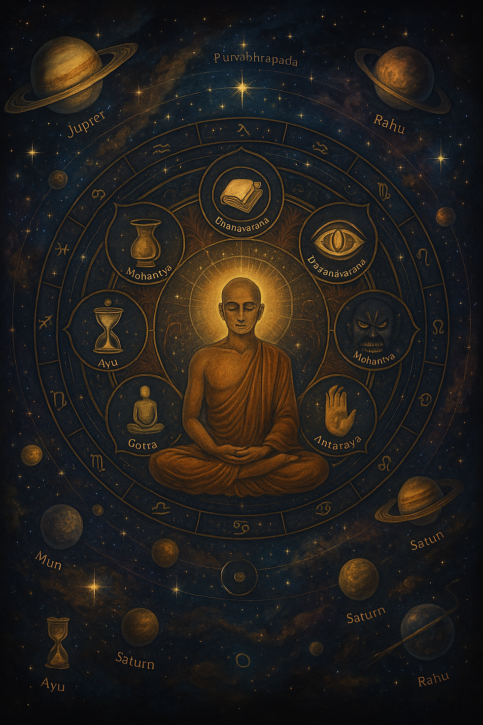 SIRIBHUVALAYA EIGHT KARMA TYPES & ASTROLOGICAL MAPPING