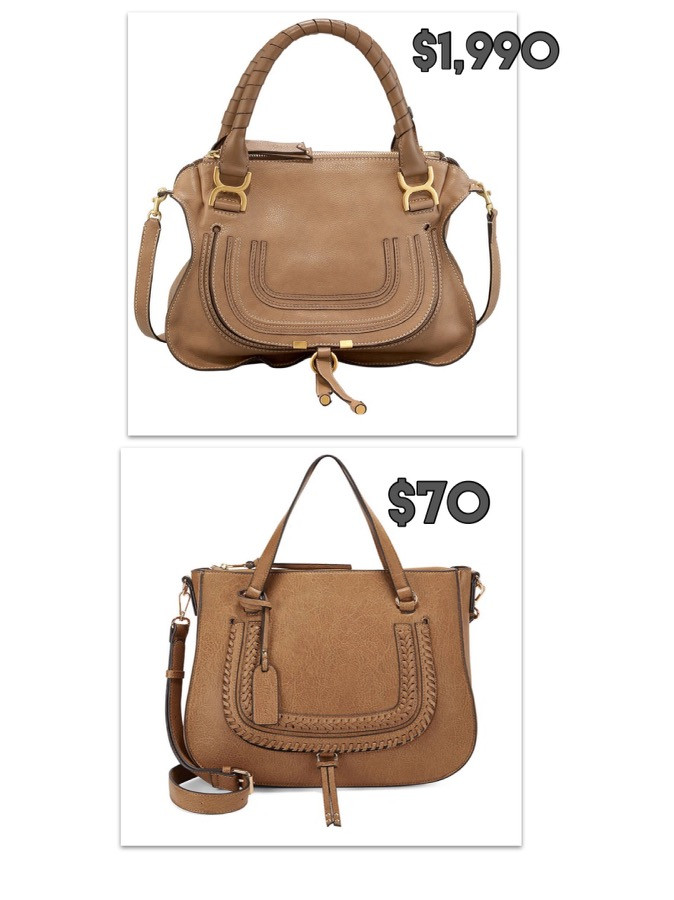 Chloe bag dupe. designer inspired . splurge vs steal