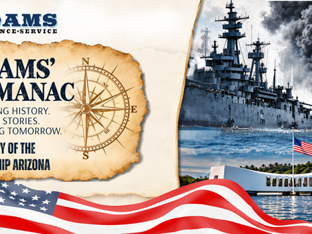 Adams Almanac- The Battleship Arizona