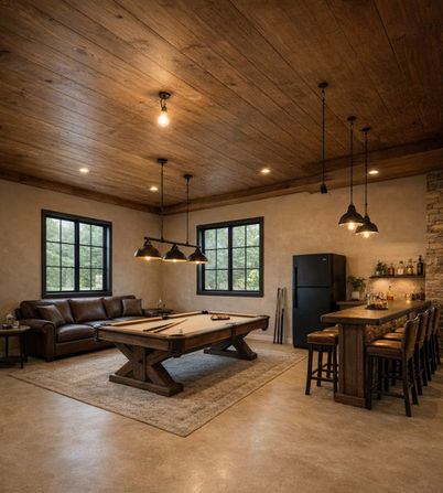 GROOMS LOUNGE WEDDING STONE HILL WARM POOL TABLE OVERSIZED WINDOWS BAR FULL SIZED FRIDGE SPACIOUS