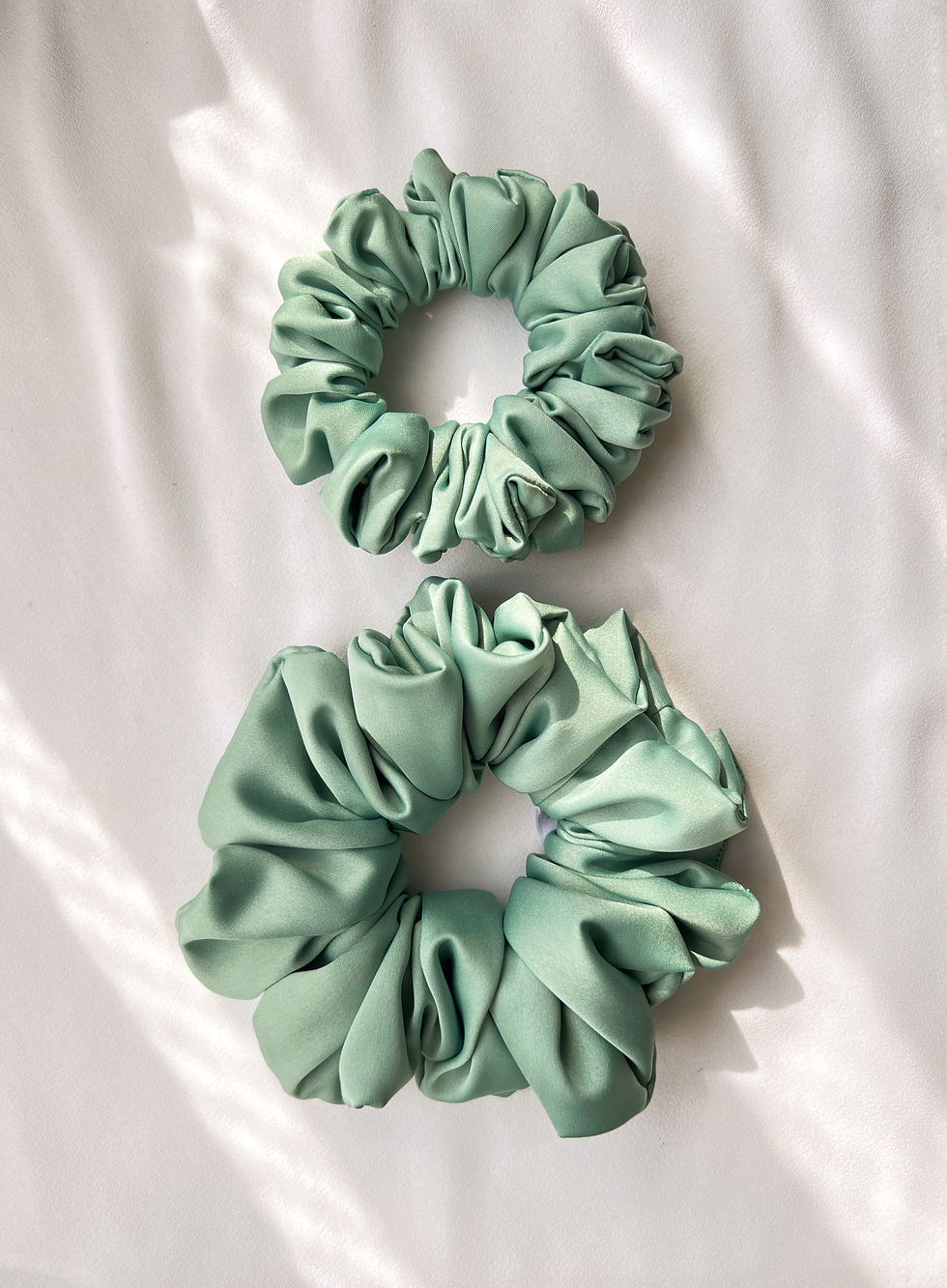 Thumbnail: Fluffy Bands - Sage Satin